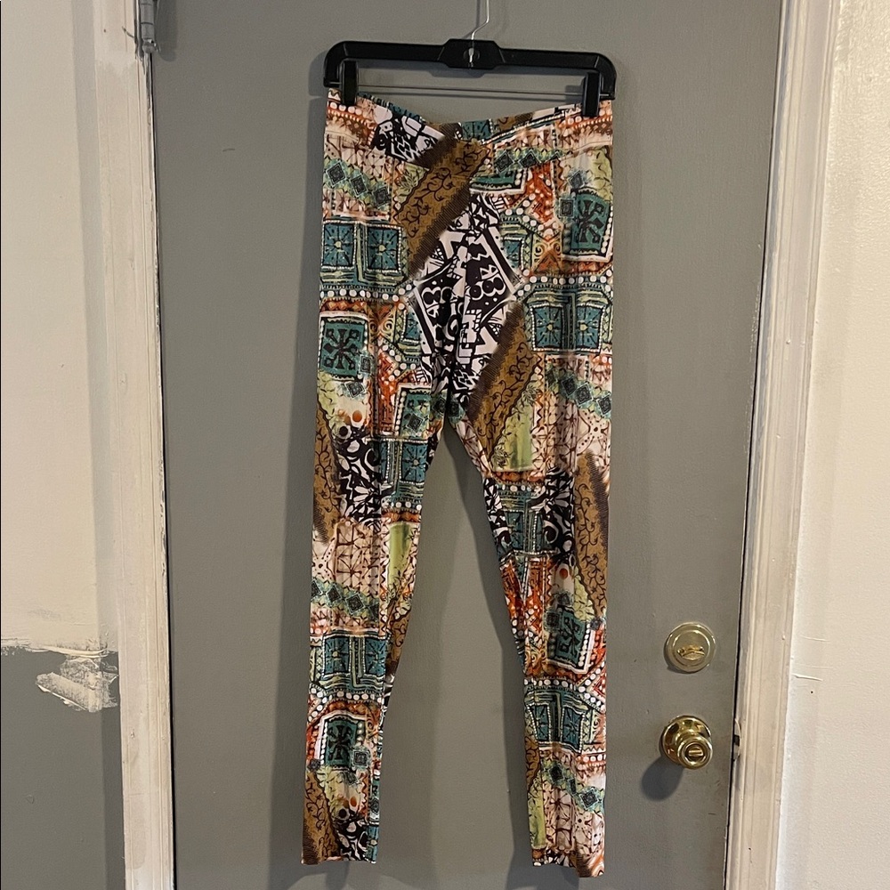 Serena Williams Multicolor Patterned Pants Size L